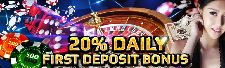 20% Daily First Deposit Bonus – CasinoJR